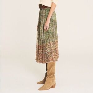 Ba&sh skirt with golden metallic thread size 1